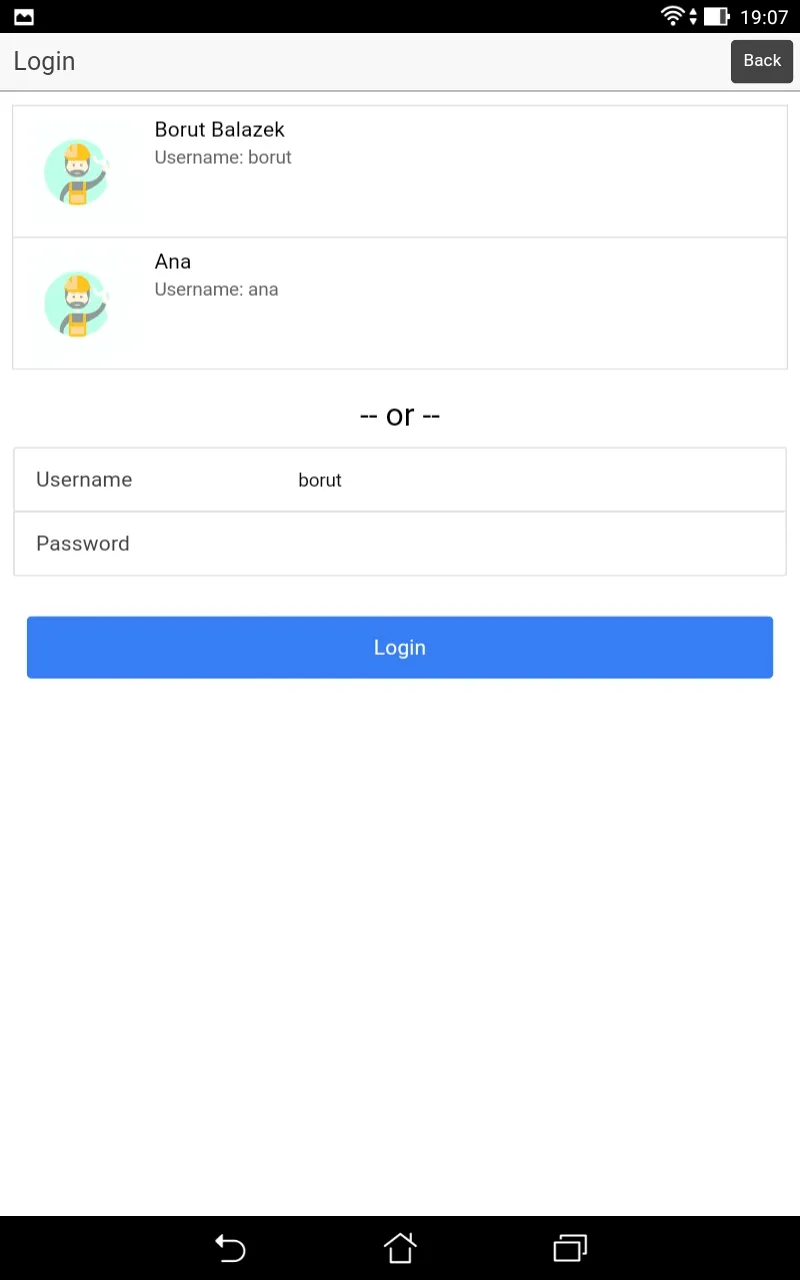 Mobile - Login